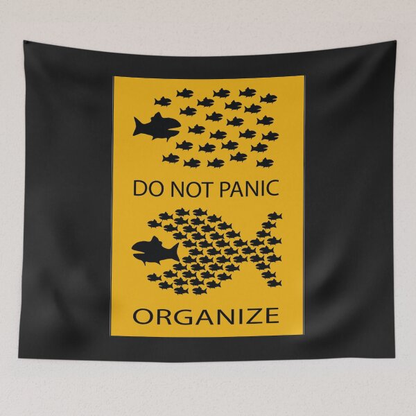 Item preview, Do Not Panic Organize - resistance PosterSticker designed and sold by RAFAELMENDO8.