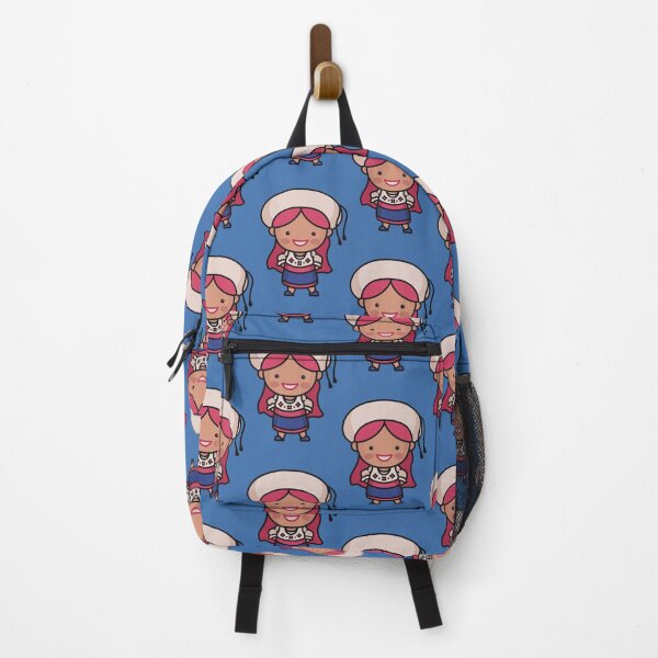 Item preview, Kawaii Cute Ecuadorian Girl Cartoon designed and sold by TwoTenDesign.
