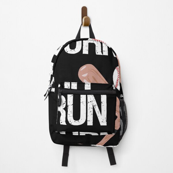 Item preview, Hit Hard Run Fast Turn Left Baseball Softball Fan designed and sold by MichelSorour.