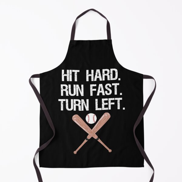 Item preview, Hit Hard Run Fast Turn Left Baseball Softball Fan designed and sold by MichelSorour.