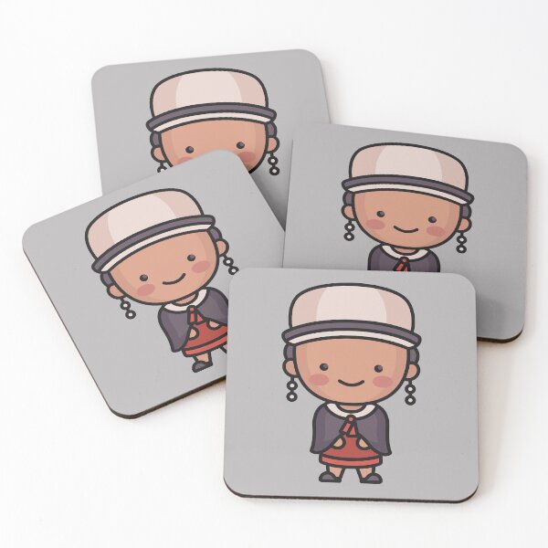 Item preview, Kawaii Cute Ecuadorian Woman Cartoon designed and sold by TwoTenDesign.