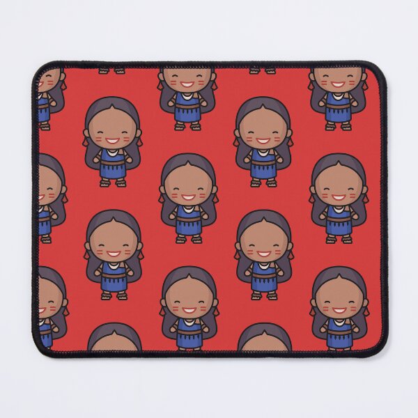 Item preview, Kawaii Cute Ecuadorian Village Girl Cartoon designed and sold by TwoTenDesign.