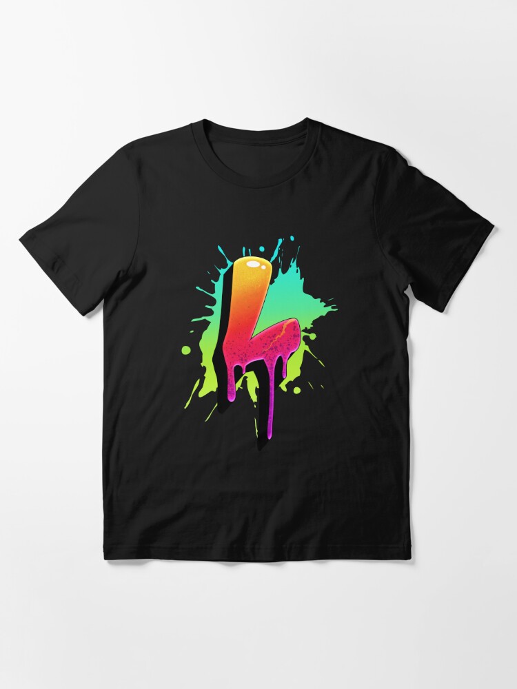 Graffiti Letters L Letter Colorful Paint Splash Style | Essential T-Shirt