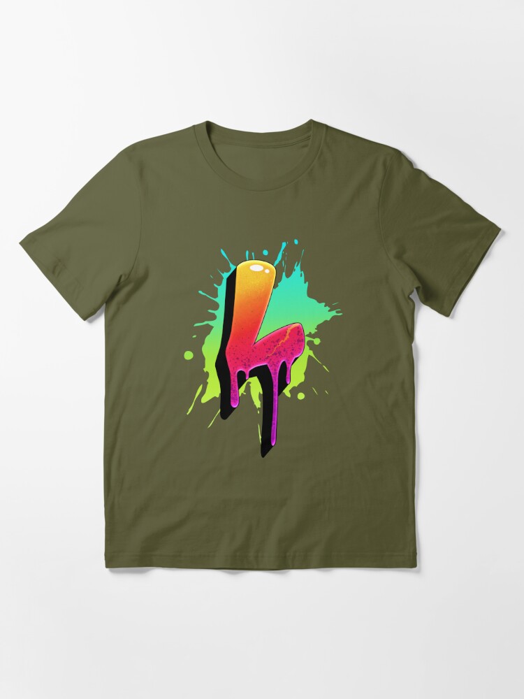 Graffiti Letters L Letter Colorful Paint Splash Style | Essential T-Shirt