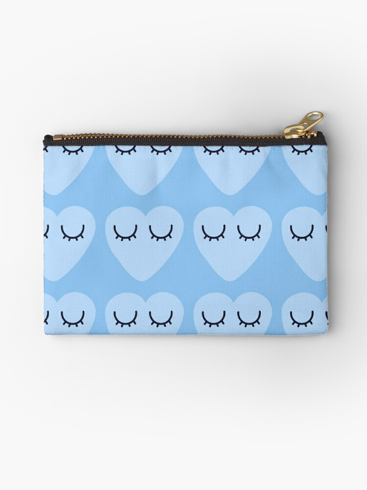 Preppy School Supplies, Preppy, Blue, Preppy Blue, Hearts, Aesthetic,  Preppy Aesthetic Zipper Pouch for Sale by 1StickerShop