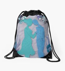 Winter Kiss #3 Drawstring Bag