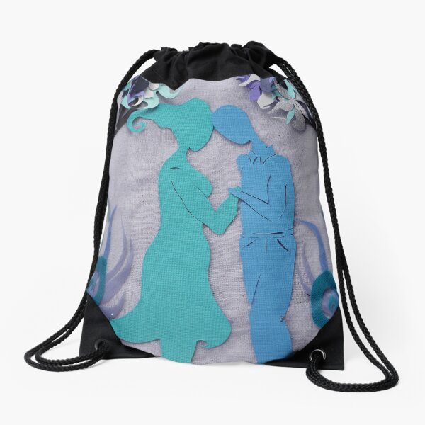 Winter Kiss #3 Drawstring Bag
