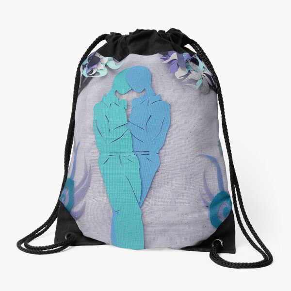 Winter Kiss #1 Drawstring Bag