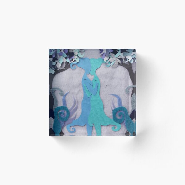 Winter Kiss #2 Acrylic Block