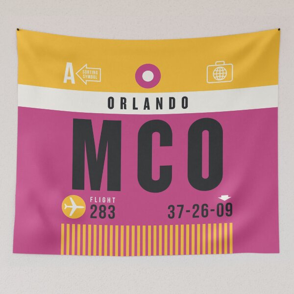 Item preview, Luggage Tag A - MCO Orlando USA designed and sold by VoodooCircus.
