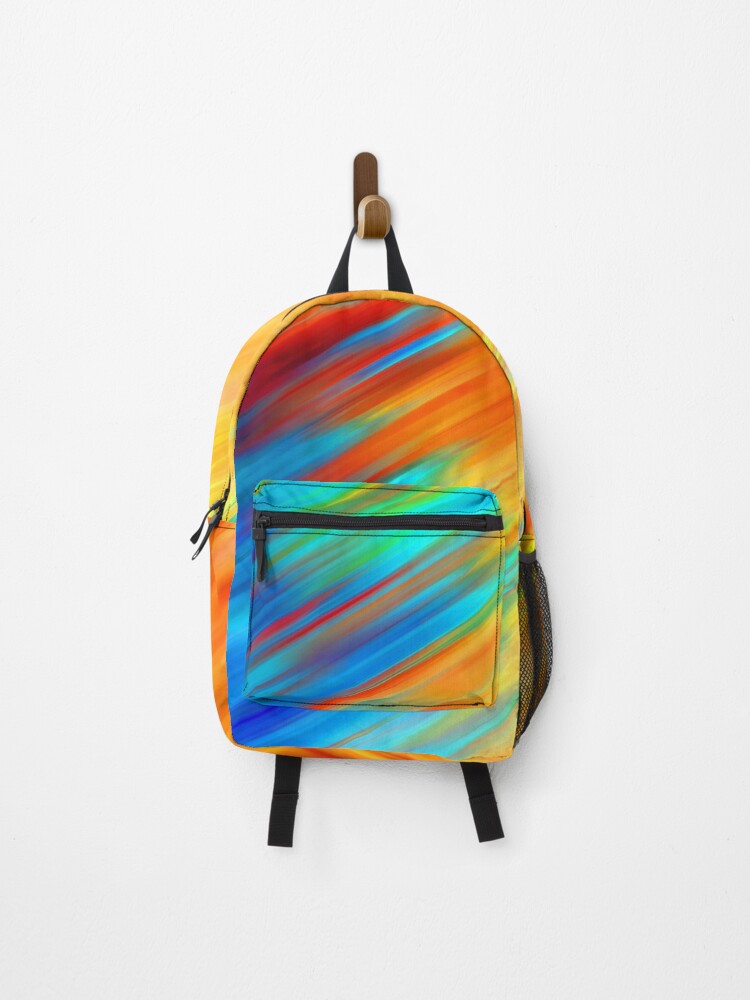 Thumbnail 1 of 3, Backpack, Chrome Rainbow Pattern designed and sold by Aleksander37.