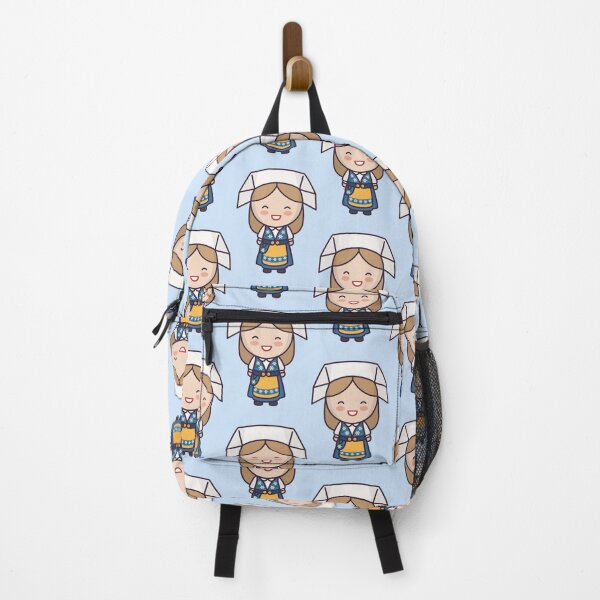 Item preview, Kawaii Cute Traditional Swedish Woman Cartoon designed and sold by TwoTenDesign.