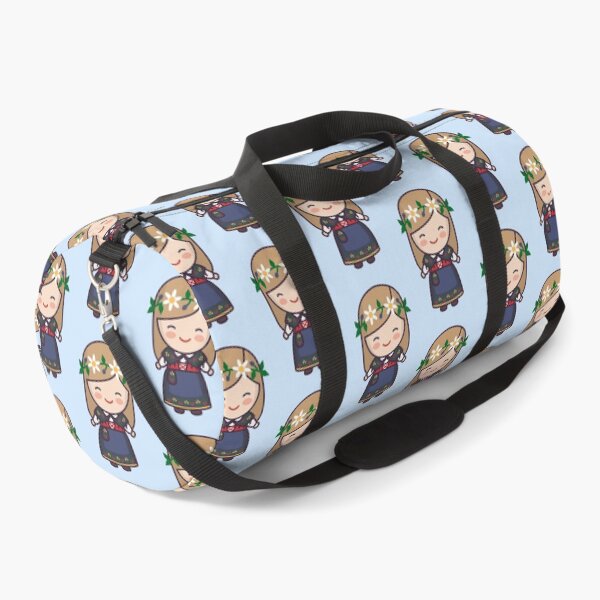 Item preview, Kawaii Cute Traditional Swedish Woman Cartoon designed and sold by TwoTenDesign.