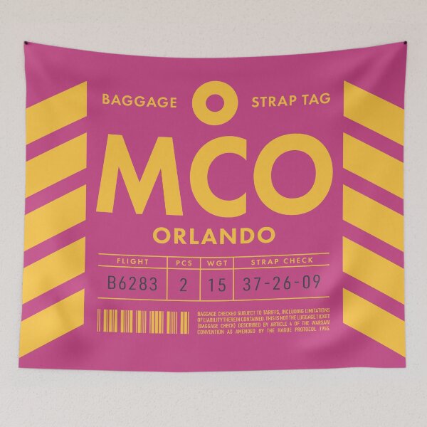 Item preview, Luggage Tag D - MCO Orlando USA designed and sold by VoodooCircus.
