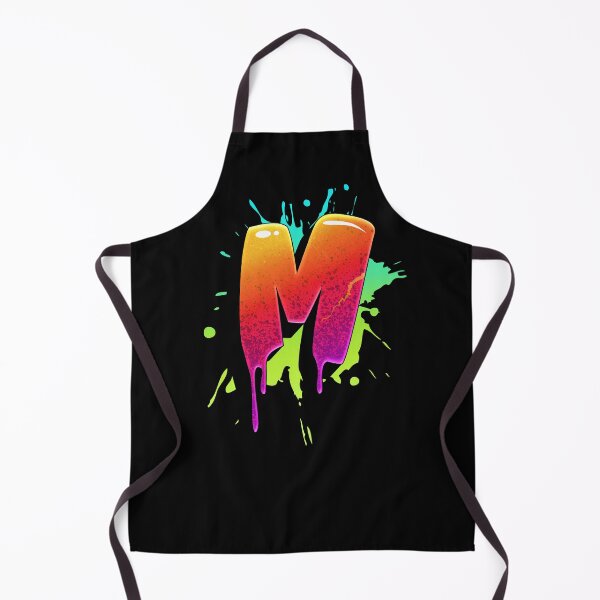 Item preview, Graffiti Letters M Letter Colorful Paint Splash Style designed and sold by ToTheNextLetter.