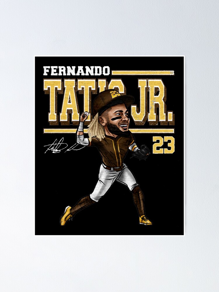  fernando tatis jr cartoon poster for sale by wardwilliam90 redbubble