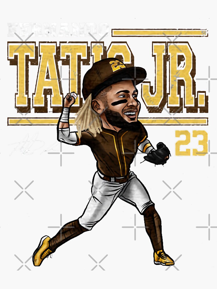  fernando tatis jr cartoon sticker for sale by wardwilliam90 redbubble