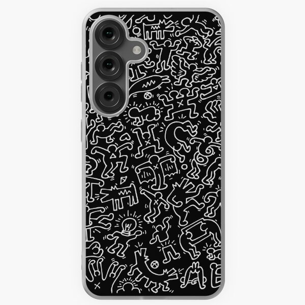 Item preview, Dance in BLACK Kieth DJ DOG Haring ANIMAL Street Art designed and sold by SuneeKeiko.