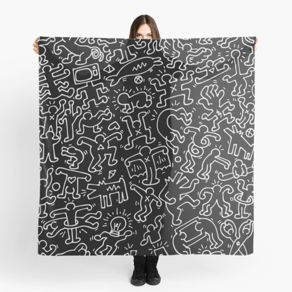 Item preview, Dance in BLACK Kieth DJ DOG Haring ANIMAL Street Art designed and sold by SuneeKeiko.