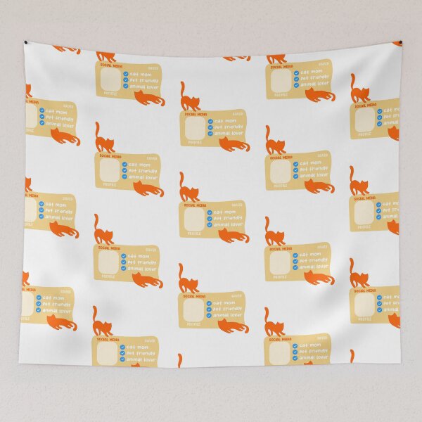 Item preview, Social Media Profile, Cat Mom, Pet Friendly, Animal Lover Verify User designed and sold by DreamWorkshop.