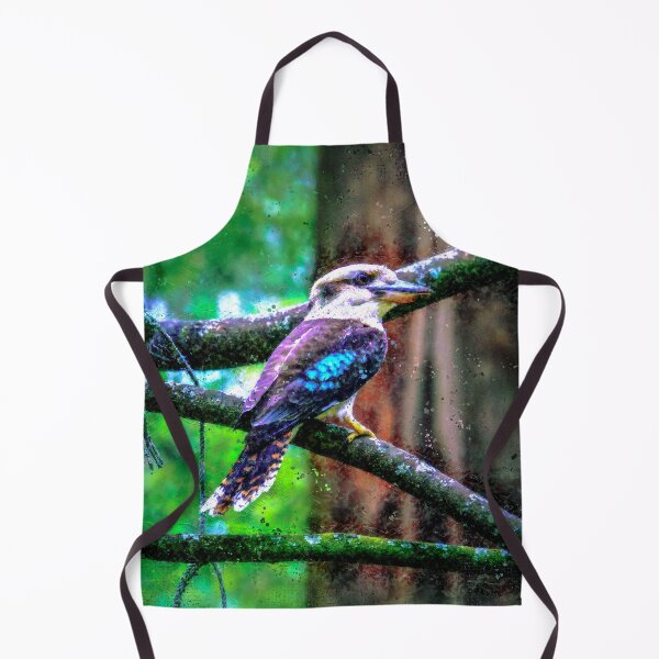 Item preview, Blue Winged Kookaburra on a Branch - Digital Art designed and sold by Steven Jodoin.