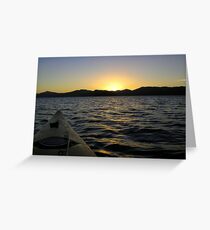 Marlborough Sounds Sunset Greeting Card