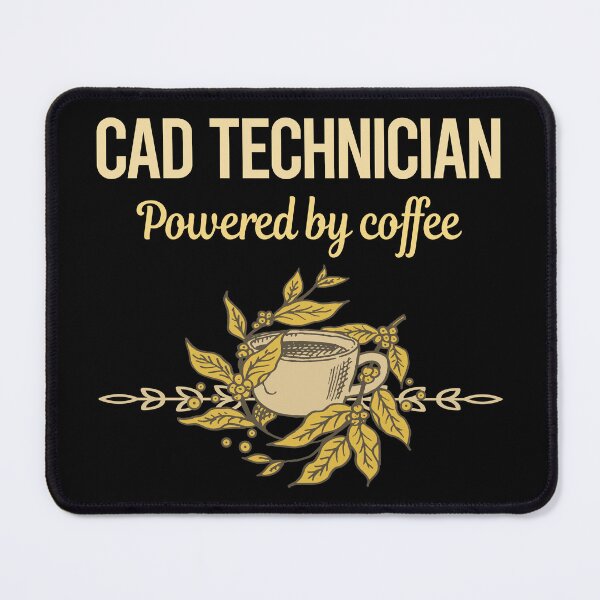 Item preview, Powered By Coffee Cad Technician designed and sold by toniabrendaom.
