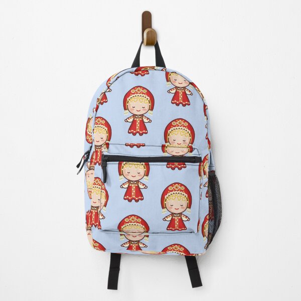 Item preview, Kawaii Cute Traditional Russian Bride Cartoon designed and sold by TwoTenDesign.