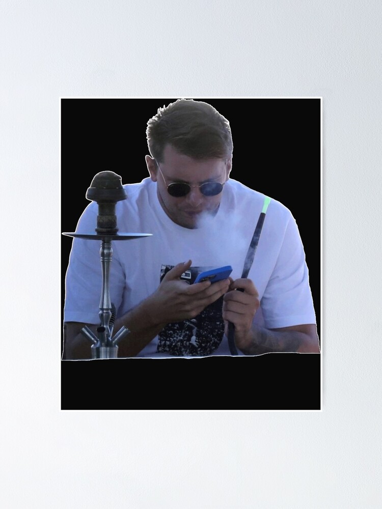 "Luka Doncic hookah Active " Poster for Sale by AlexanSmithz Redbubble