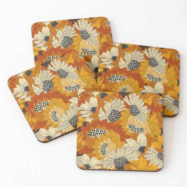 Item preview, Retro Florals Earthy designed and sold by ZucyakSa.