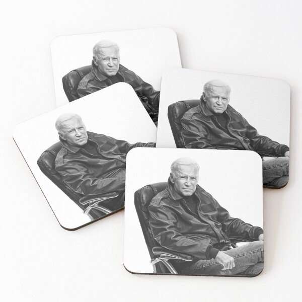 Artikelvorschau, Coole Lederjacke der alten Schule von Joe Biden entworfen und verkauft von GrellenDraws.