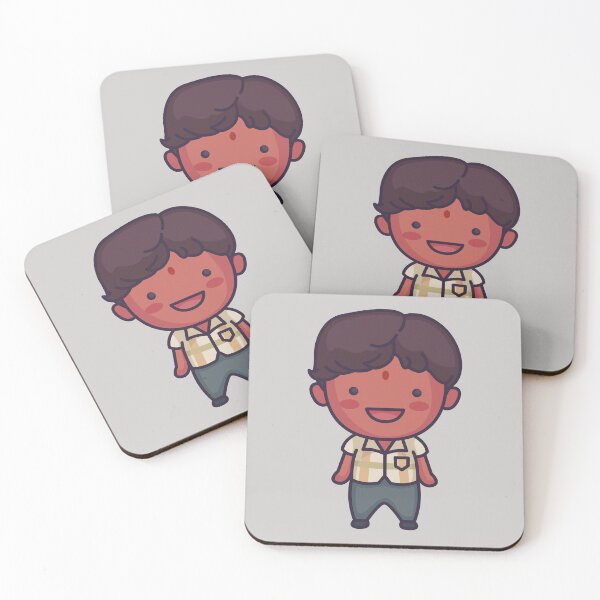 Item preview, Kawaii Cute Traditional Indian Boy Cartoon designed and sold by TwoTenDesign.
