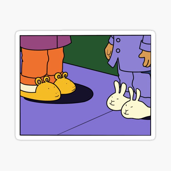 Vista previa del artículo con la obra «Amigos de Arthur y Buster Pegatina», diseñado y vendido por cml-stickers.