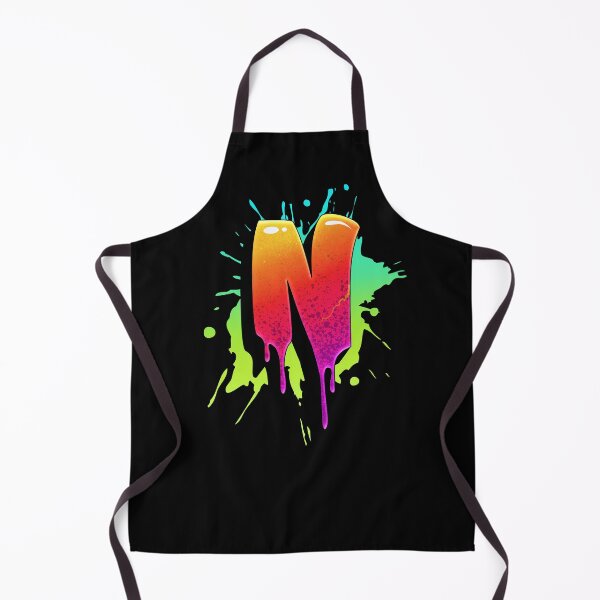 Item preview, Graffiti Letters N Letter Colorful Paint Splash Style designed and sold by ToTheNextLetter.