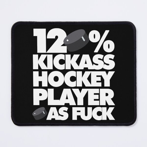 Item preview, 120 Kickass Hockey Player Af Funny Sticker designed and sold by opheimbyrneh.