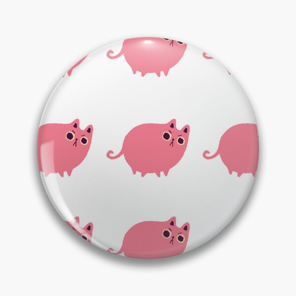 Item preview, Cute Kawaii Pink Cat Cartoon Sticker designed and sold by dai-yu.