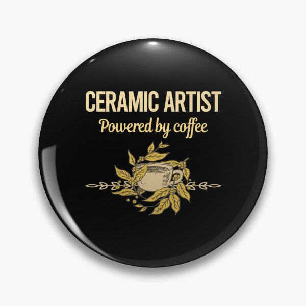 Item preview, Powered By Coffee Ceramic Artist designed and sold by toniabrendaom.