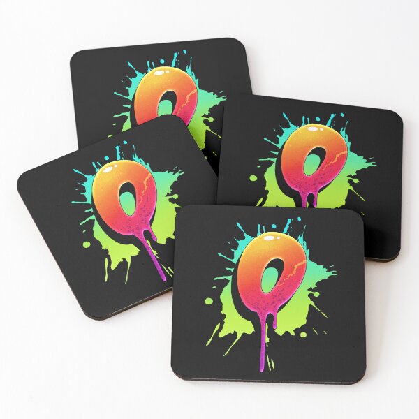 Item preview, Graffiti Letters O Letter Colorful Paint Splash Style designed and sold by ToTheNextLetter.