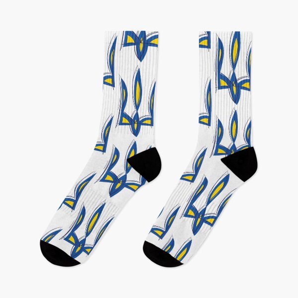 Artikelvorschau, Skizze Tryzub Wappen der Ukraine • Blau Gelb entworfen und verkauft von boozkova-vorona.