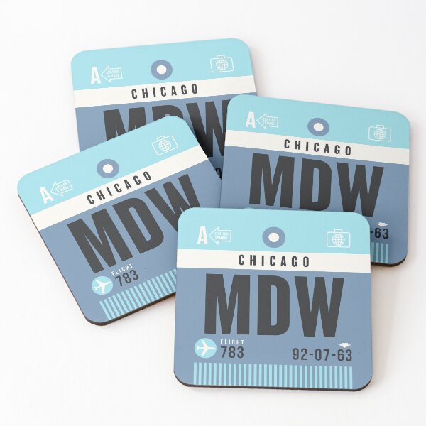 Item preview, Luggage Tag A - MDW Chicago USA designed and sold by VoodooCircus.