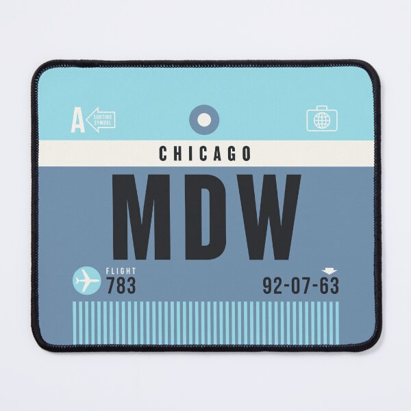 Item preview, Luggage Tag A - MDW Chicago USA designed and sold by VoodooCircus.