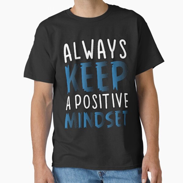 Vista previa del artículo con la obra «Mantenga siempre una mentalidad positiva | La actitud lo es todo | Vibras positivas», diseñado y vendido por CadDesignerr.
