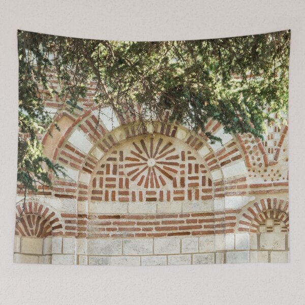 Item preview, Brickwork Like Embroidery - Byzantine Design of Red Bricks and White Stones designed and sold by Georgia Mizuleva.