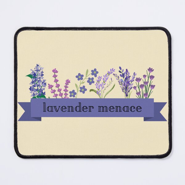 Item preview, Lavender Menace Flower Pride Ribbon designed and sold by Pink Ribbon.
