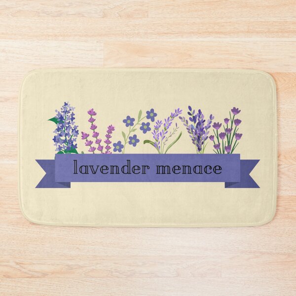 Item preview, Lavender Menace Flower Pride Ribbon designed and sold by Pink Ribbon.