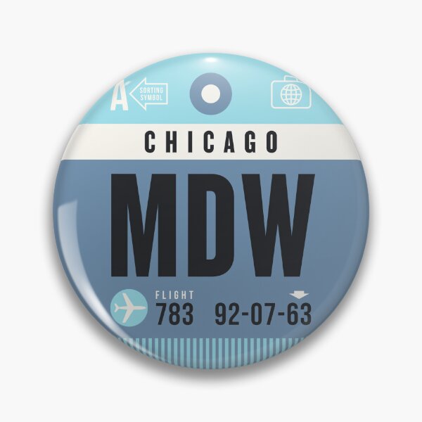 Item preview, Luggage Tag A - MDW Chicago USA designed and sold by VoodooCircus.