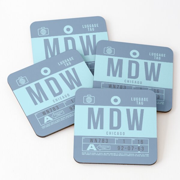 Item preview, Luggage Tag B - MDW Chicago USA designed and sold by VoodooCircus.