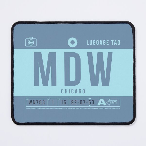 Item preview, Luggage Tag B - MDW Chicago USA designed and sold by VoodooCircus.