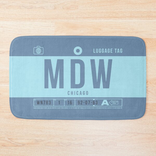 Item preview, Luggage Tag B - MDW Chicago USA designed and sold by VoodooCircus.