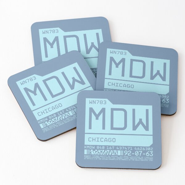 Item preview, Luggage Tag C - MDW Chicago USA designed and sold by VoodooCircus.